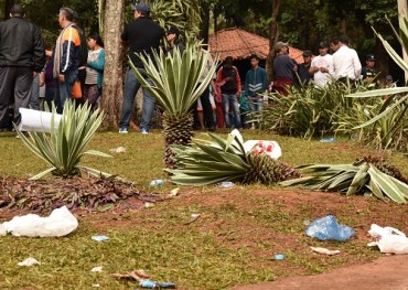 Destrozos causados por manifestantes en la Junta de CDE