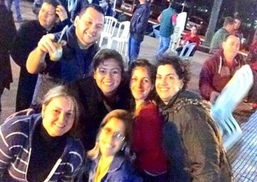 Indispuesta para audiencia, pero sí para la manifestación