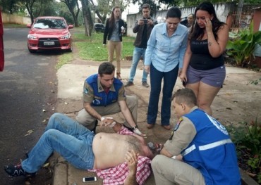 Motociclista herido durante accidente en Foz