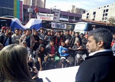 Presidente del Congreso se reunió con transportistas en huelga
