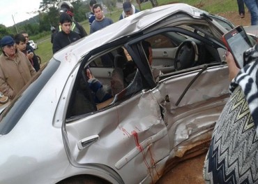 Ebrio provoca grave accidente sobre avenida Perú
