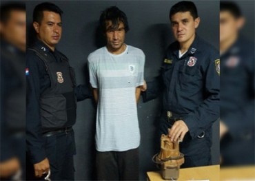 Hombre detenido por robo de bomba de agua