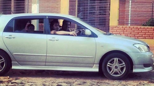Queda la foto del auto
